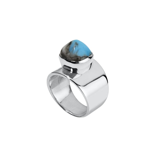 Turquoise Dome Ring | Desert Oracle, Hand-Forged