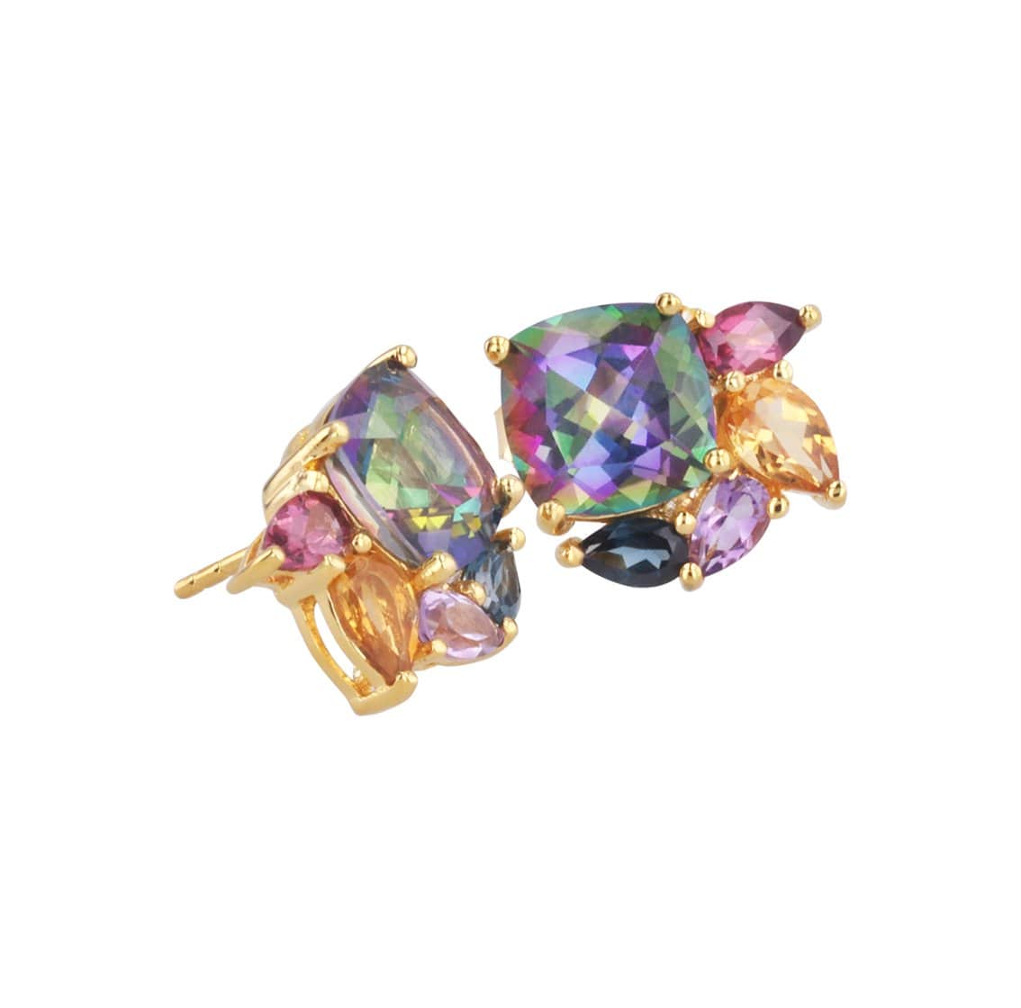 Adore Adorn Earrings Mystique Studded Earrings in 14K Gold