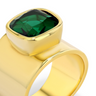 Green Quartz, Gold Vermeil