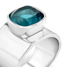 London Blue Topaz, White Rhodium