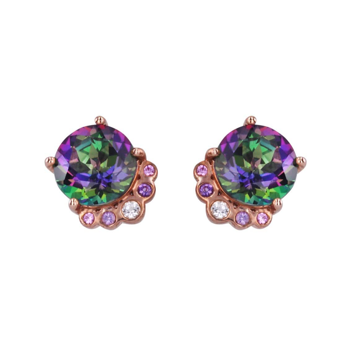 Adore Adorn Earrings Majestic Studded Earrings in Rose Gold